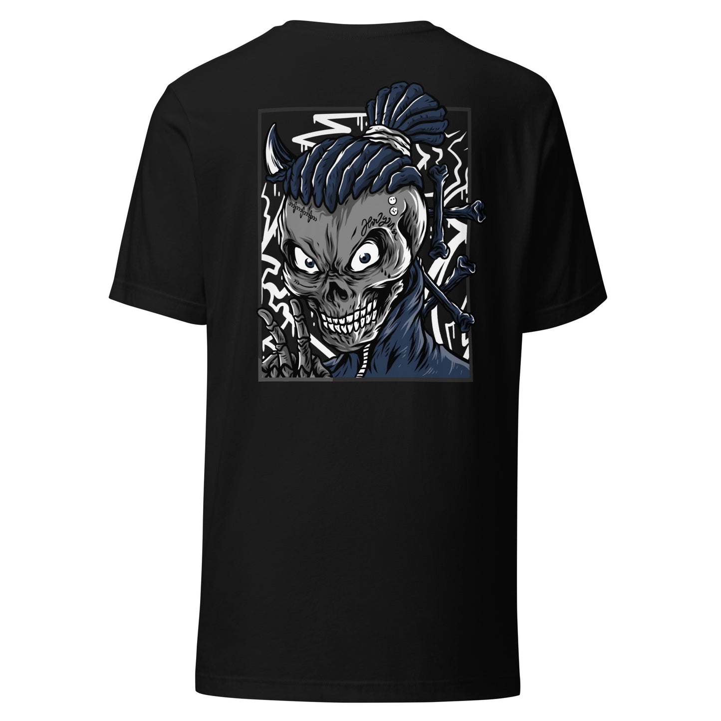 T-shirt Blue Skeleton Desfruta do Estilo Único com a Nossa T-shirt Blue Skeleton Na nossa marca, valorizamos a autenticidade e a expressão individual. Com a nossa T-shirt Blue Skeleton, podes celebrar a arte urbana e destacar-te com estilo. Cada ilustraçã