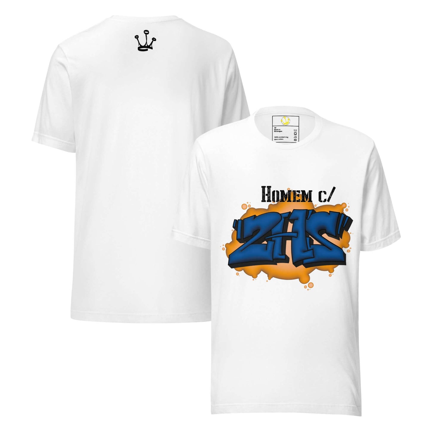 T-shirt "Homem com 2 H's" “Homem com 2 H’s” — não é só uma frase.É identidade, atitude e legado, como bem define Valete na faixa “Não Pára” dos Mind Da Gap. Esta t-shirt homenageia os verdadeiros guerreiros do hip-hop, que carregam nas costas a cultura e