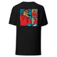 T-shirt "Não te julgues mais homem do que eu porque tens mais views" "Não te julgues mais homem do que eu porque tens mais views."Frase de Phoenix RDC que transforma esta t-shirt numa crítica afiada à cultura do ego digital. O palco vazio estampado no pei