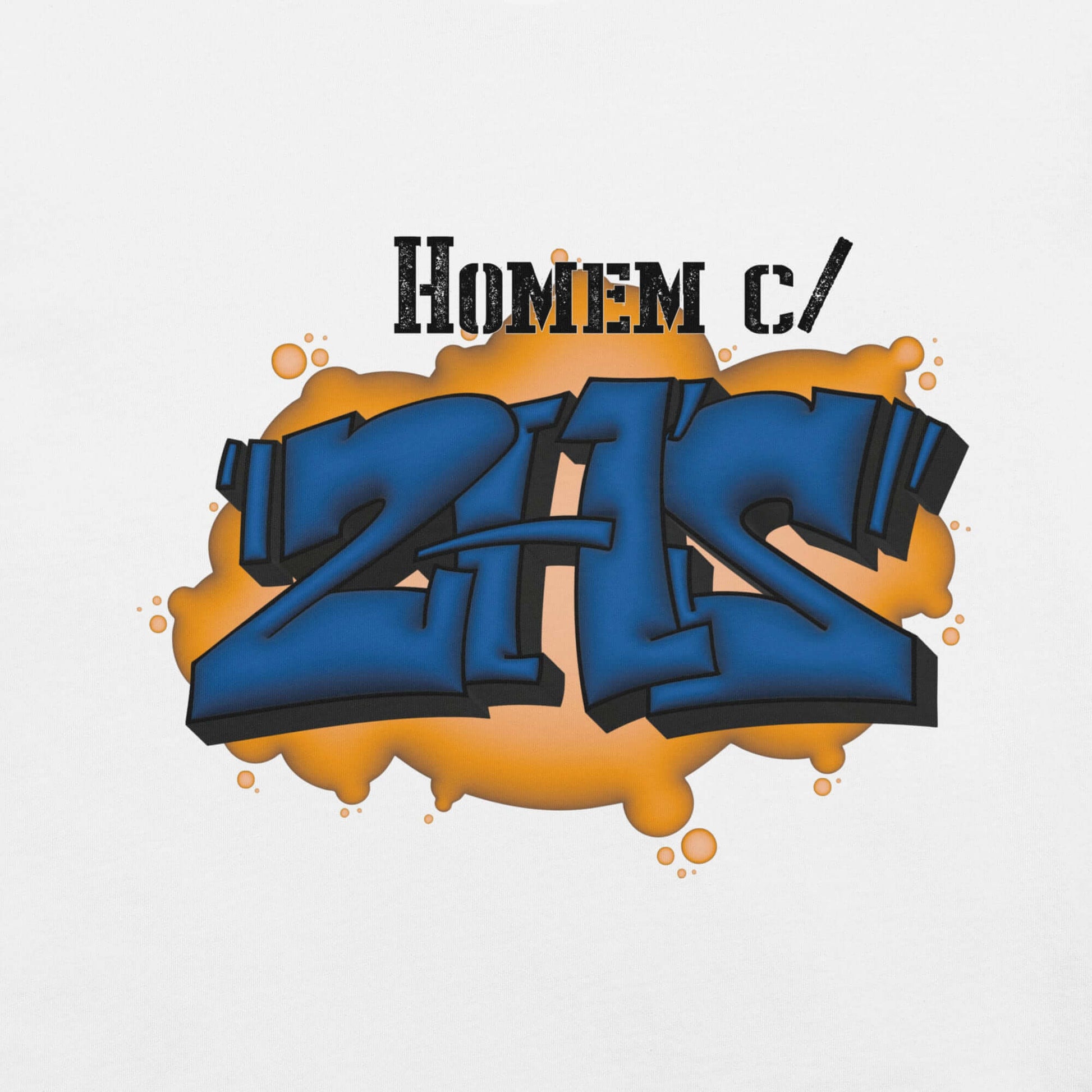T-shirt "Homem com 2 H's" “Homem com 2 H’s” — não é só uma frase.É identidade, atitude e legado, como bem define Valete na faixa “Não Pára” dos Mind Da Gap. Esta t-shirt homenageia os verdadeiros guerreiros do hip-hop, que carregam nas costas a cultura e