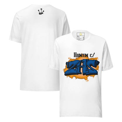 T-shirt "Homem com 2 H's" “Homem com 2 H’s” — não é só uma frase.É identidade, atitude e legado, como bem define Valete na faixa “Não Pára” dos Mind Da Gap. Esta t-shirt homenageia os verdadeiros guerreiros do hip-hop, que carregam nas costas a cultura e