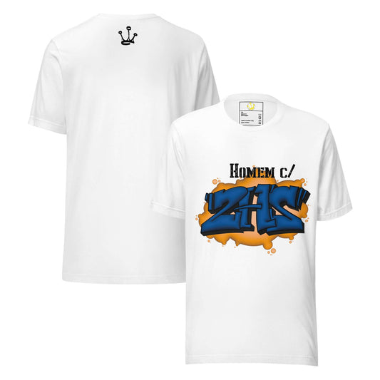 T-shirt "Homem com 2 H's" “Homem com 2 H’s” — não é só uma frase.É identidade, atitude e legado, como bem define Valete na faixa “Não Pára” dos Mind Da Gap. Esta t-shirt homenageia os verdadeiros guerreiros do hip-hop, que carregam nas costas a cultura e